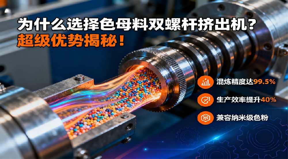 為什么選擇色母料雙螺桿擠出機？超級優(yōu)勢揭秘！