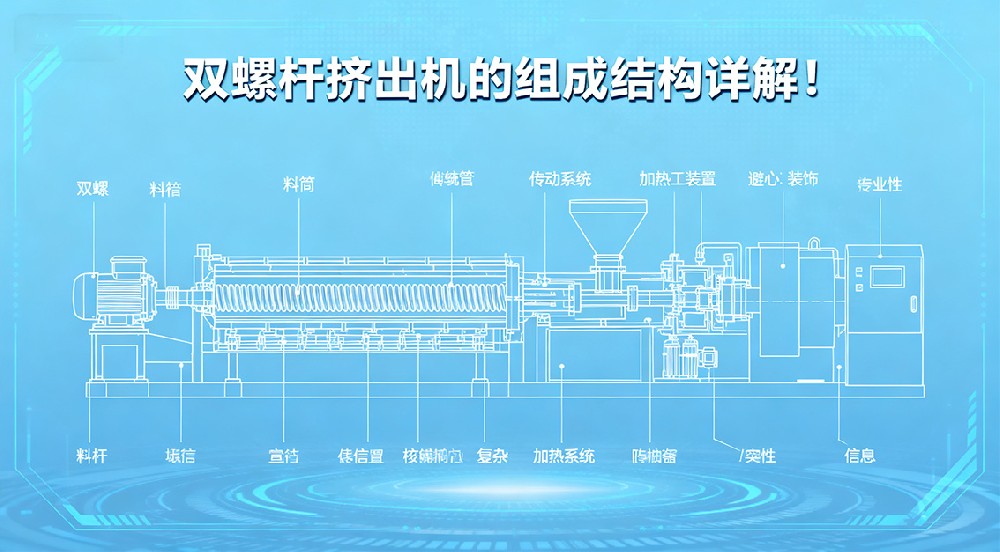雙螺桿擠出機的組成結構詳解！