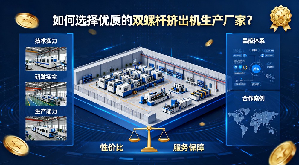 如何選擇優(yōu)質(zhì)的雙螺桿擠出機(jī)生產(chǎn)廠家？
