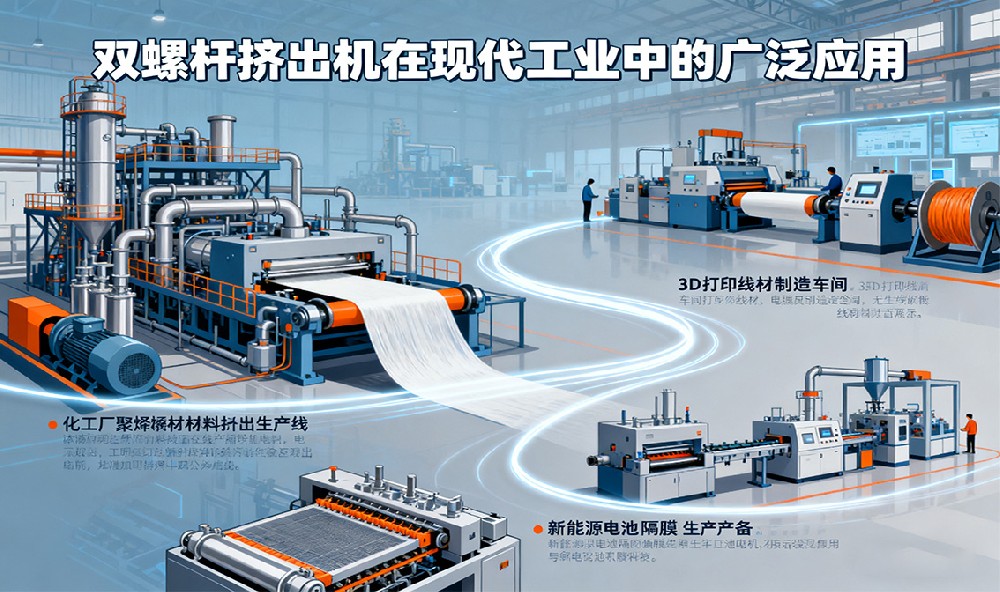 雙螺桿擠出機(jī)在現(xiàn)代工業(yè)中的廣泛應(yīng)用！