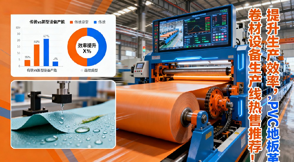 提升生產(chǎn)效率，PVC地板革防水卷材設(shè)備生產(chǎn)線搶購(gòu)中！