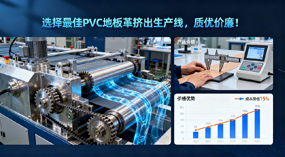選擇最佳 PVC 地板革擠出生產(chǎn)線，質(zhì)優(yōu)價(jià)廉！