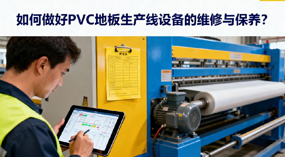 如何做好PVC地板生產(chǎn)線設(shè)備的維修與保養(yǎng)？
