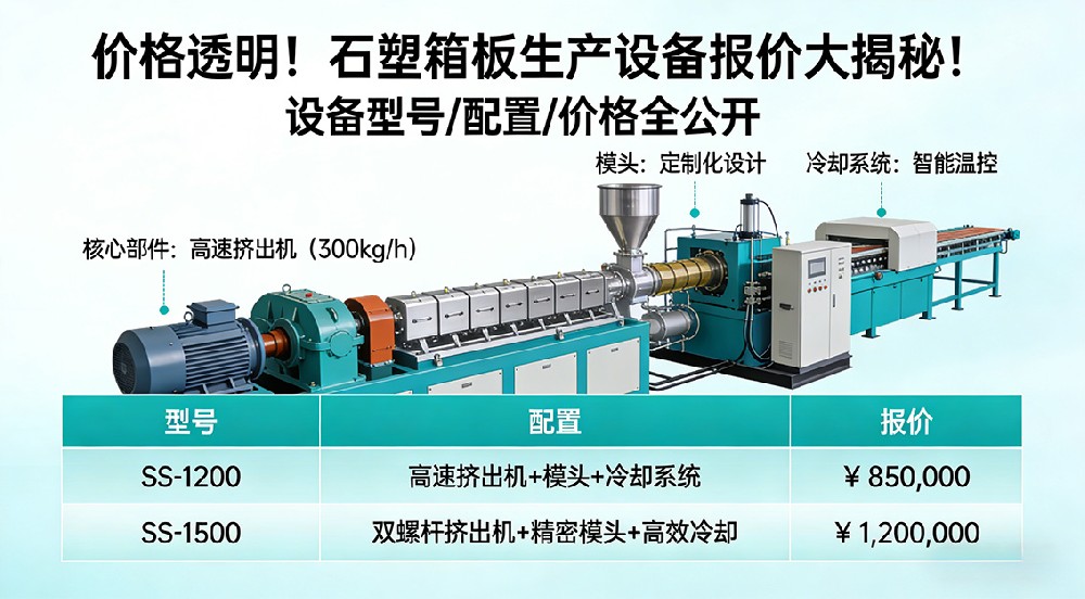 價(jià)格透明！石塑箱板生產(chǎn)設(shè)備報(bào)價(jià)大揭秘！